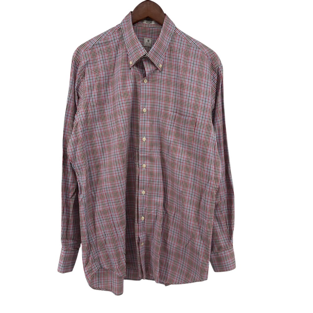 Peter‎ Millar Men's Plaid Button Down Shirt L